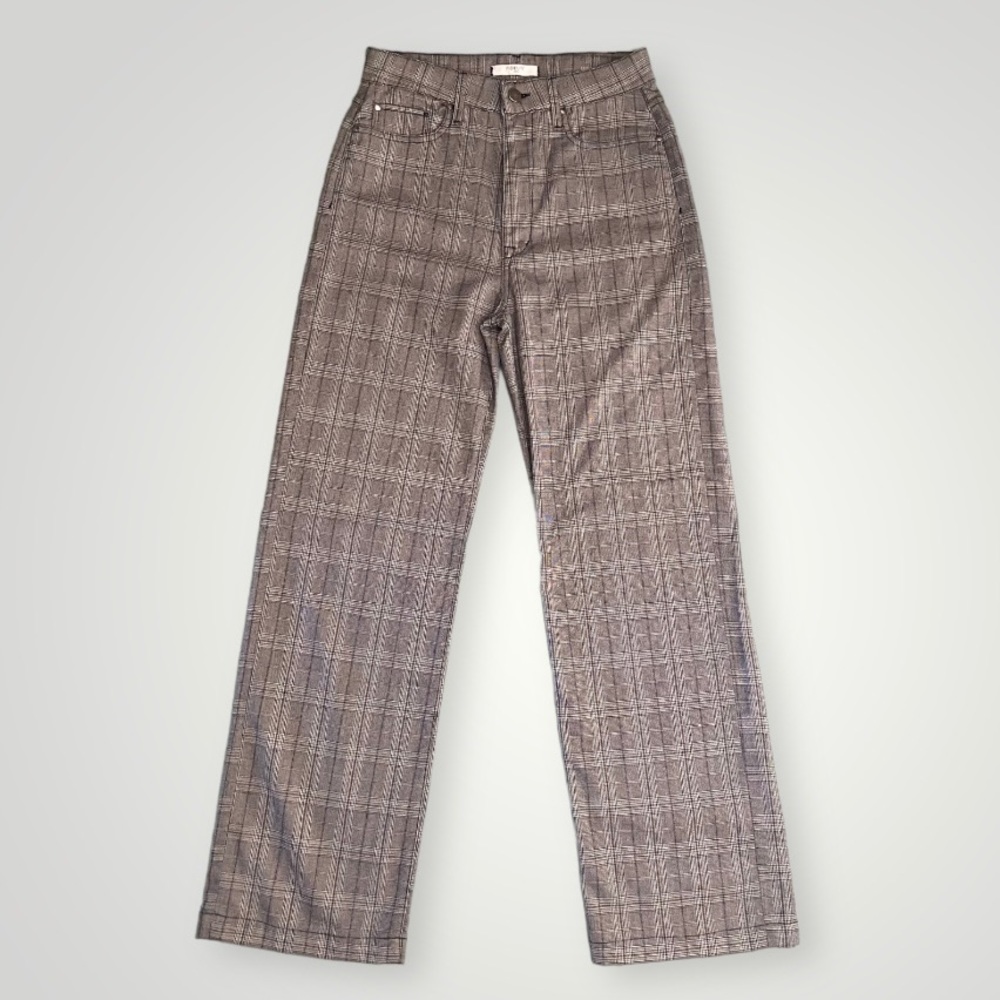 ❗️SOLD❗️Fidelity Denim ‘Sunday Max High Wide Leg’ Plaid Pants
